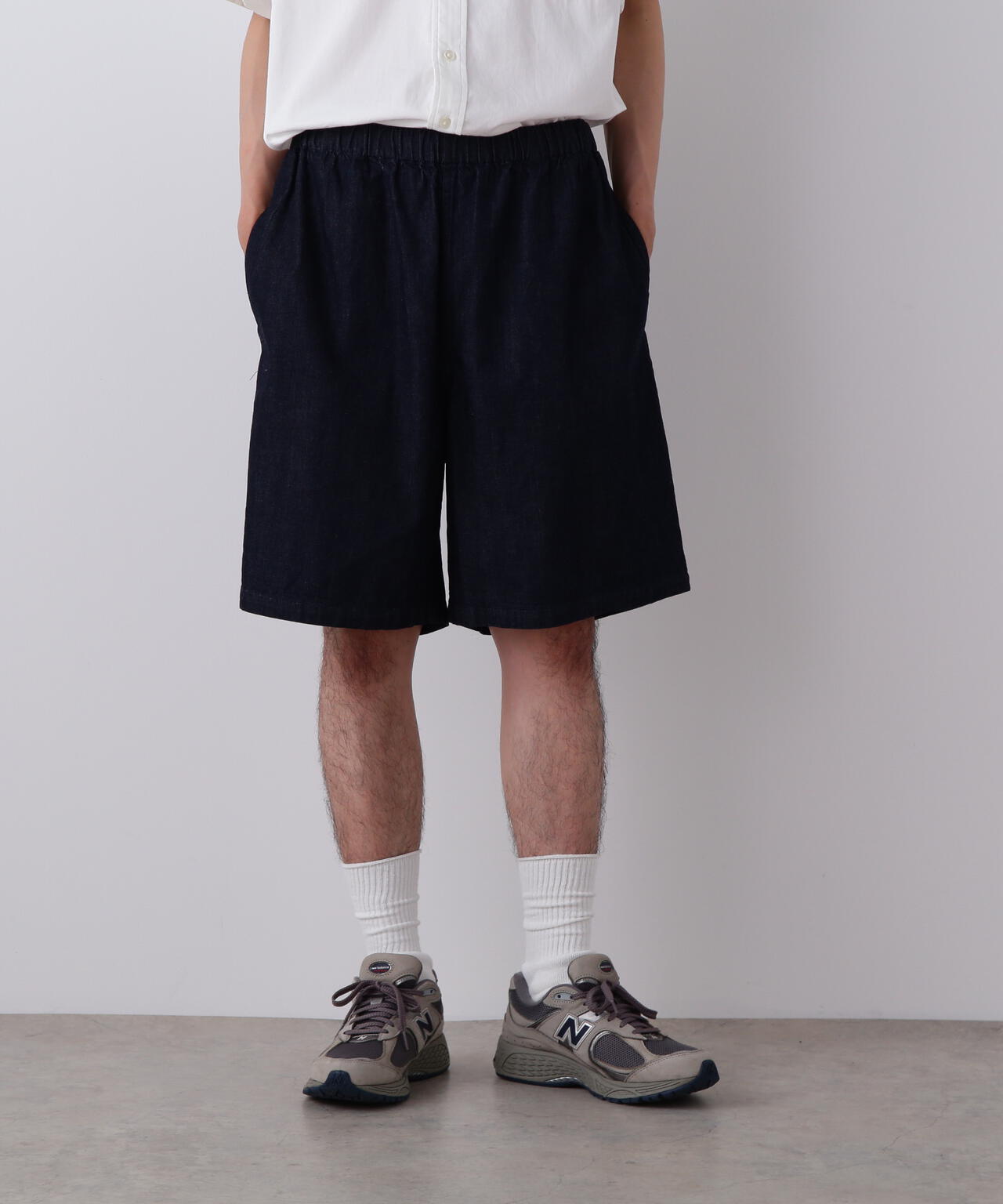 Y / ORGANIC COTTON LIGHT DENIM SHORTS