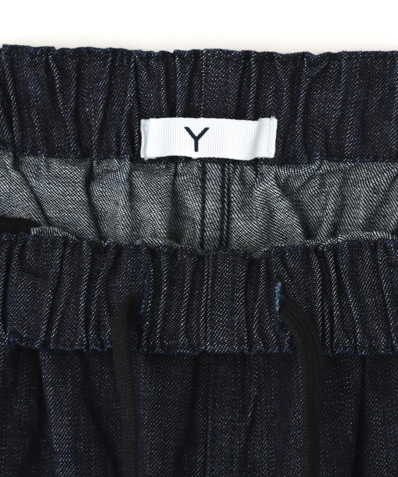 Y / ORGANIC COTTON LIGHT DENIM TROUSERS