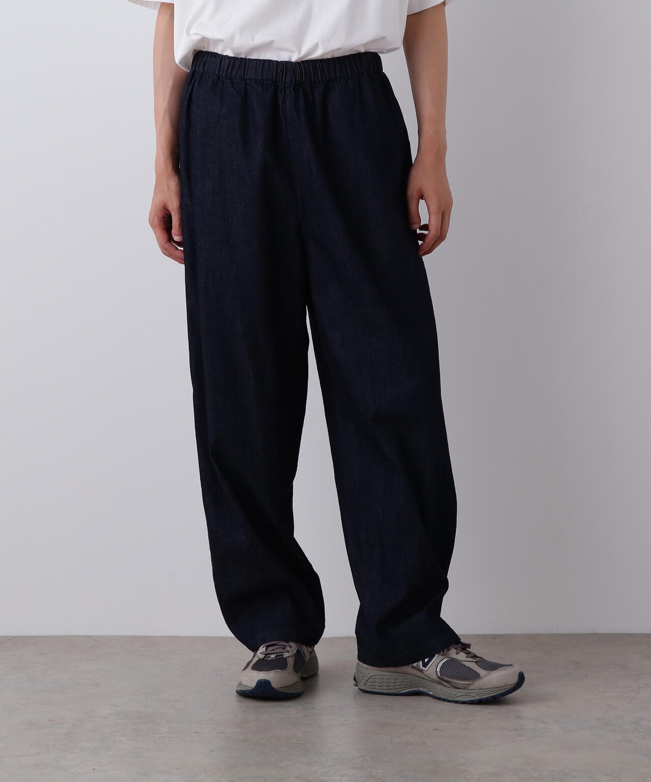 Y / ORGANIC COTTON LIGHT DENIM TROUSERS