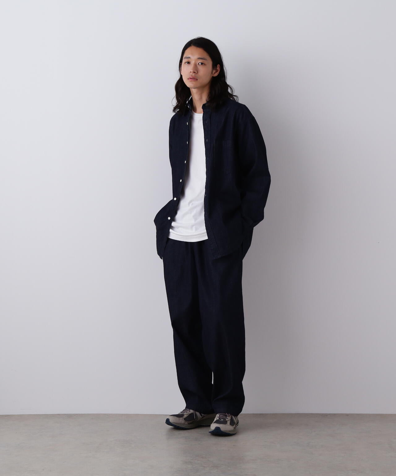 Y / ORGANIC COTTON LIGHT DENIM SHIRT