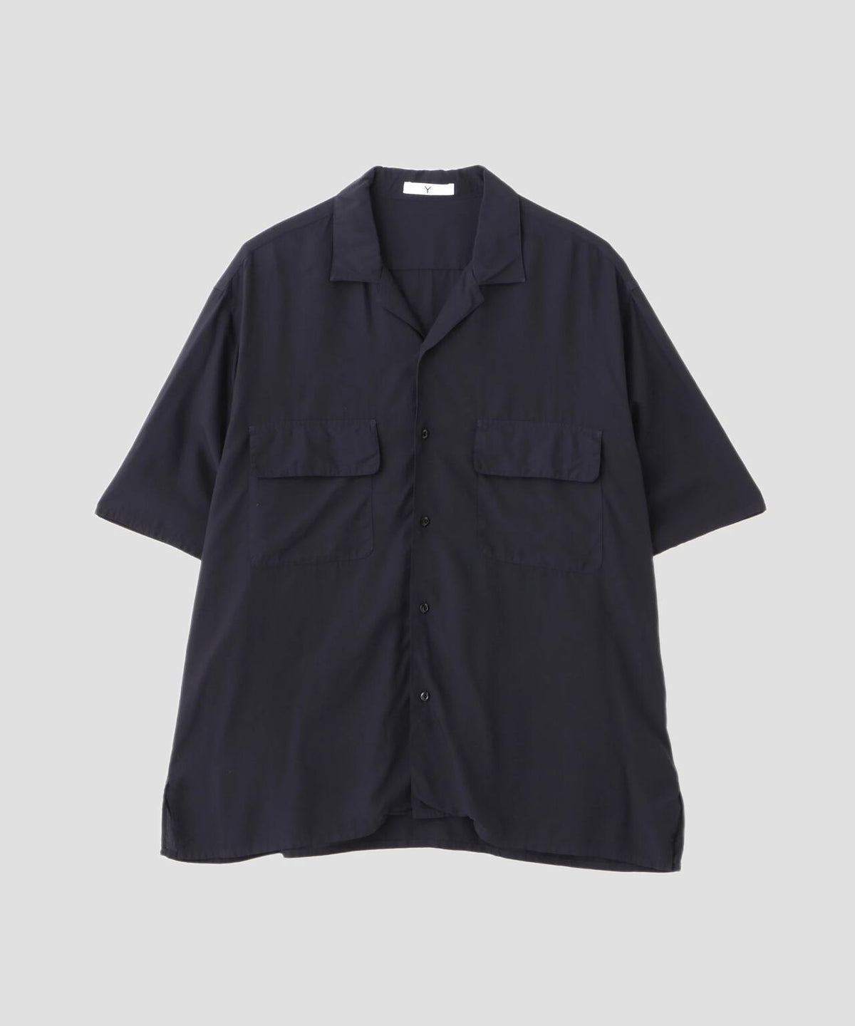 Y / TENCEL POPLIN OPEN COLLAR SHIRT