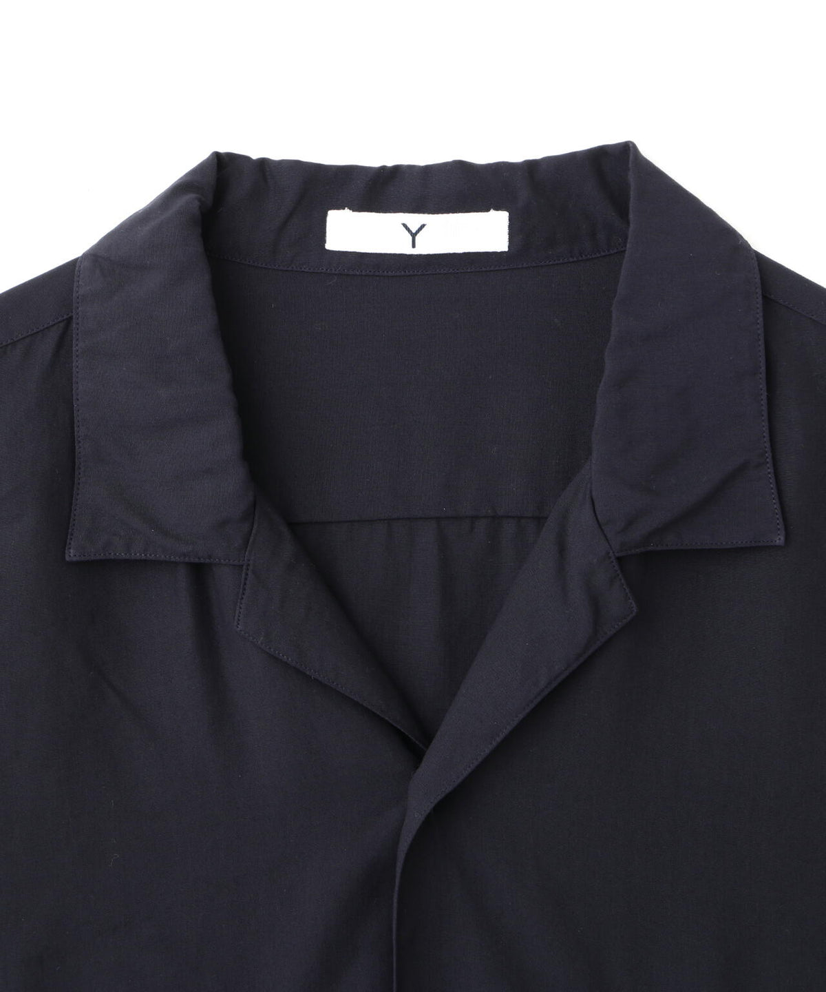 Y / TENCEL POPLIN OPEN COLLAR SHIRT