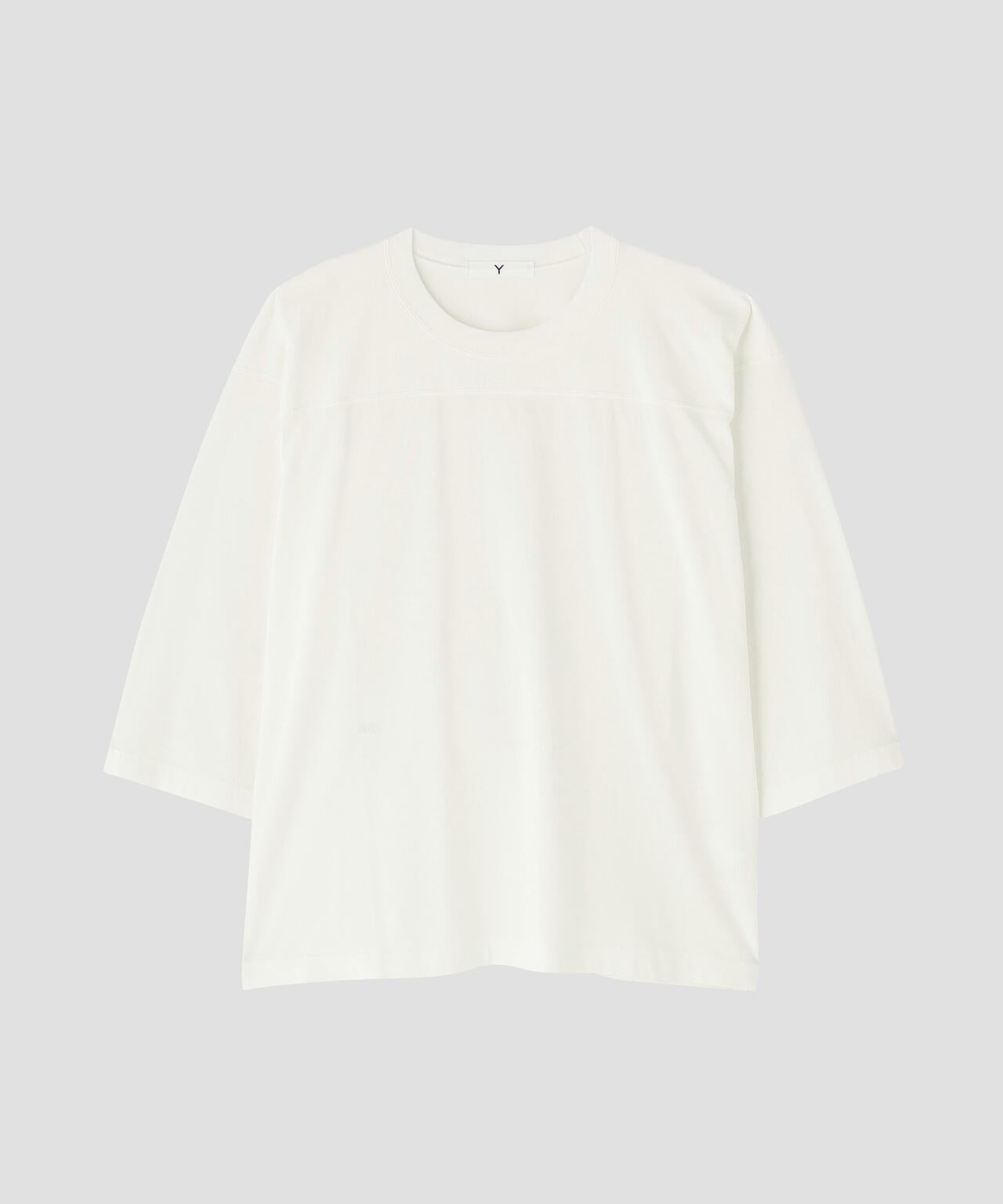 Y / ORGANIC COTTON JERSEY FOOTBALL T-SHIRT