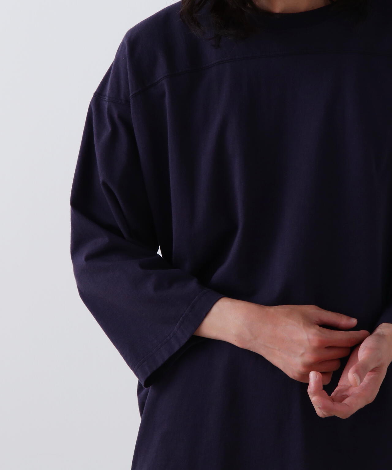 Y / ORGANIC COTTON JERSEY FOOTBALL T-SHIRT