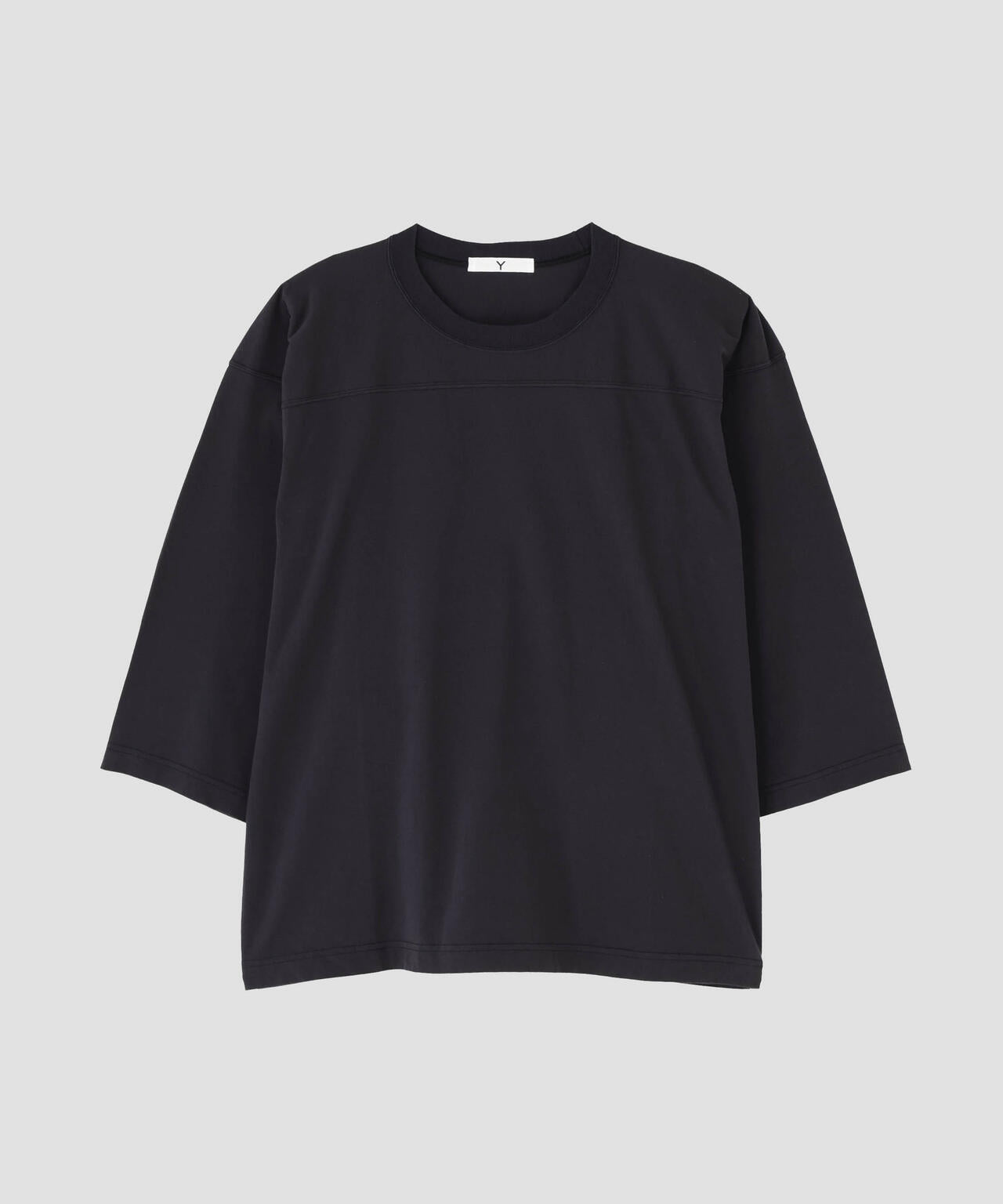 Y / ORGANIC COTTON JERSEY FOOTBALL T-SHIRT