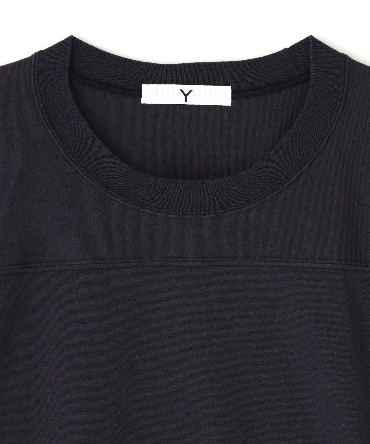 Y / ORGANIC COTTON JERSEY FOOTBALL T-SHIRT