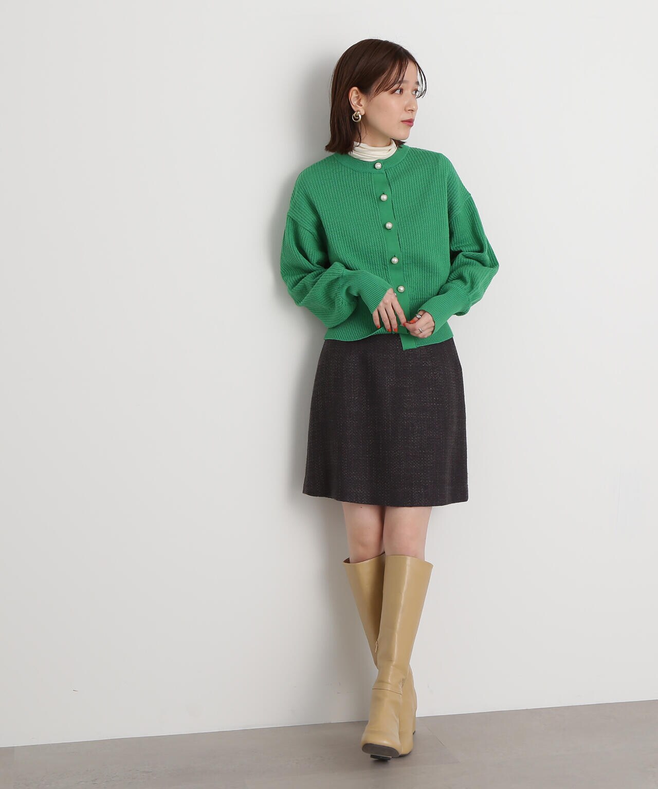 ロービングツイードミニスカート