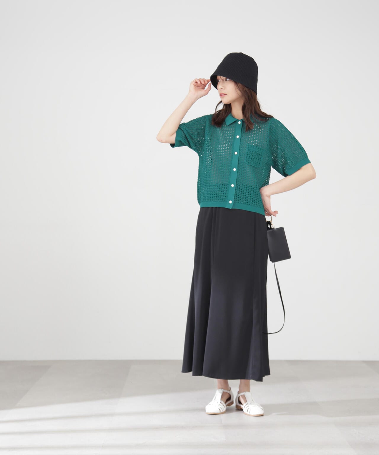 サテンナロースカート《S Size Line》