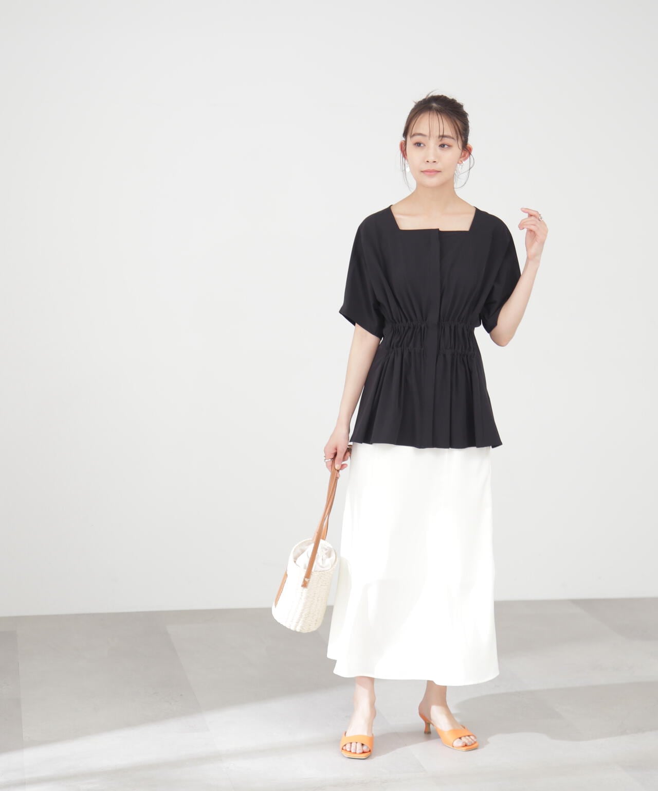 サテンナロースカート《S Size Line》
