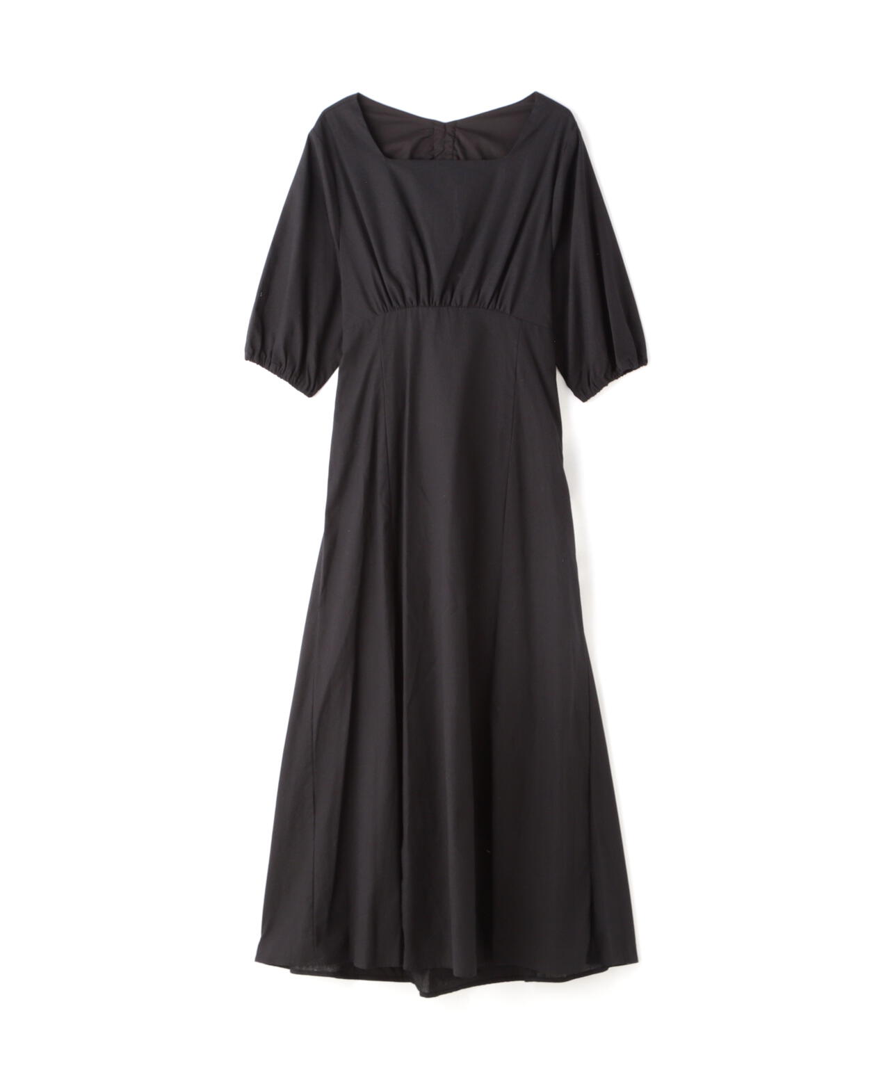麻調ドロストバックワンピース《S Size Line》