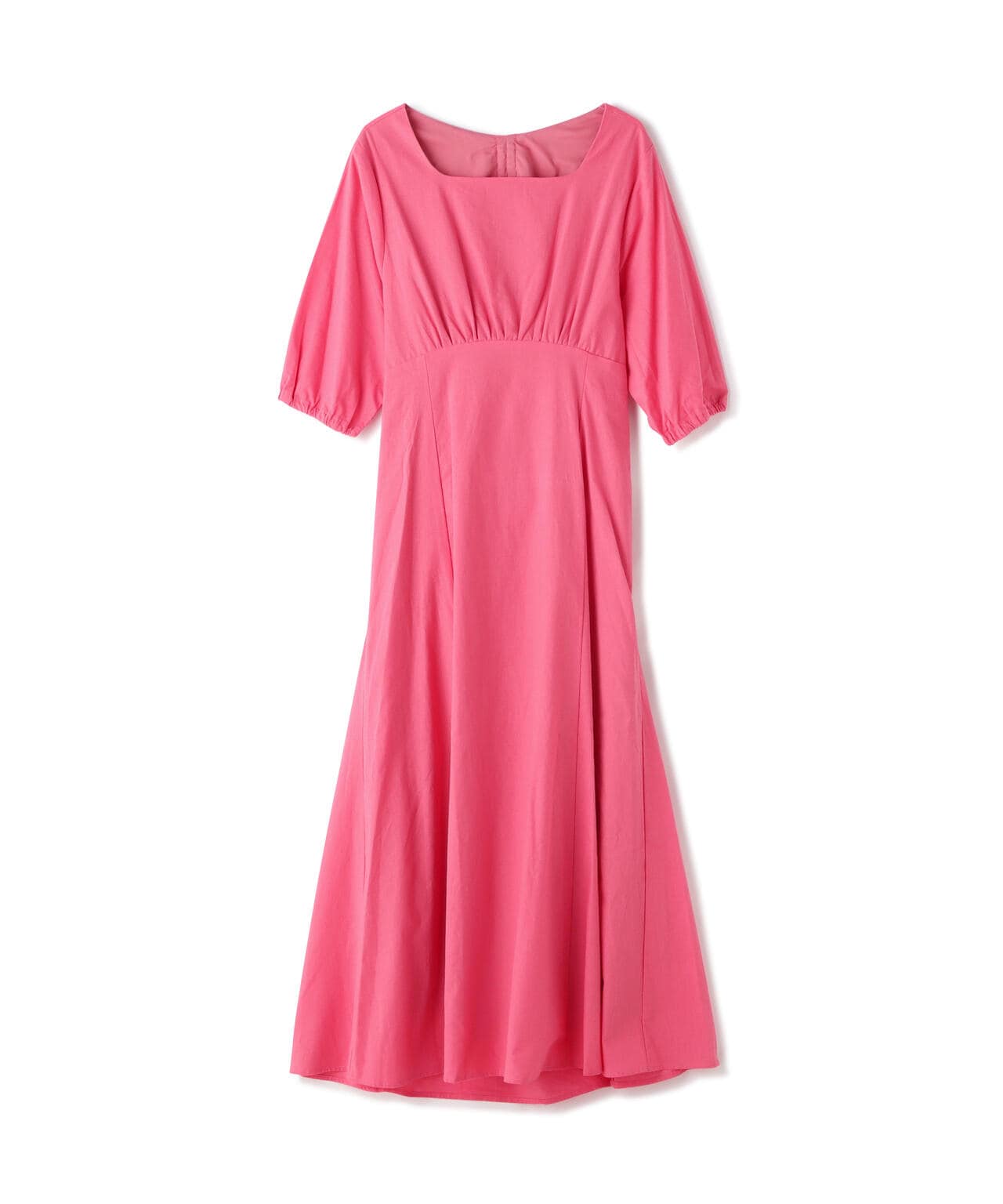 麻調ドロストバックワンピース《S Size Line》