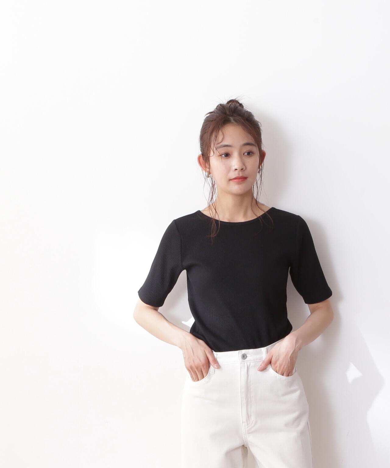 三角テレコ半袖Tシャツ