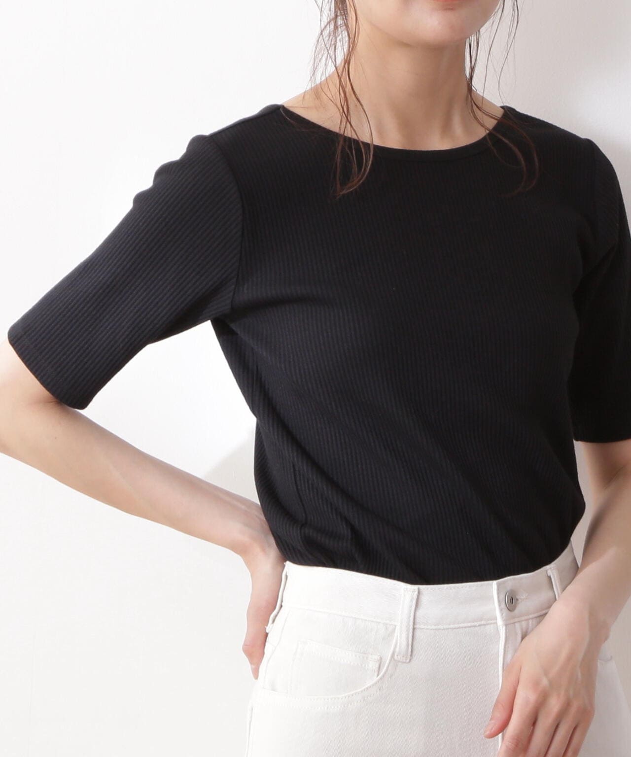 三角テレコ半袖Tシャツ