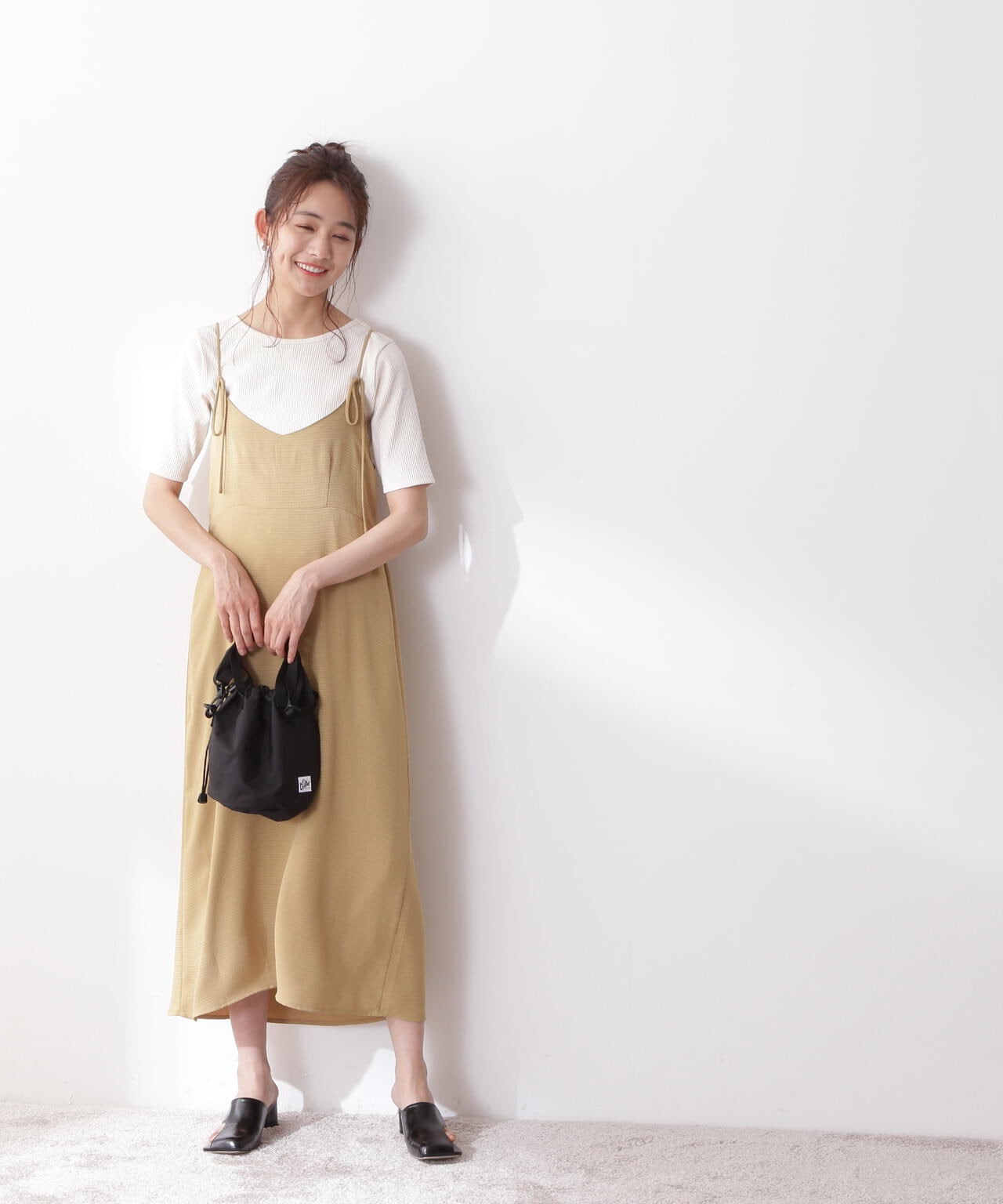 三角テレコ半袖Tシャツ