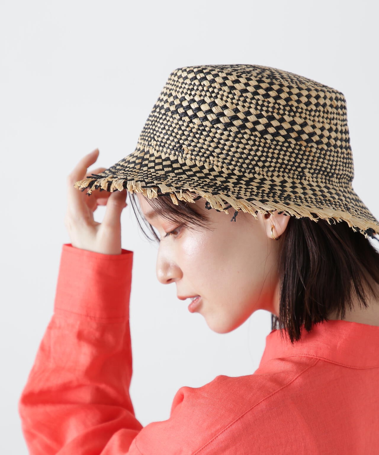 【花山瑞貴さん着用】柄編みハット