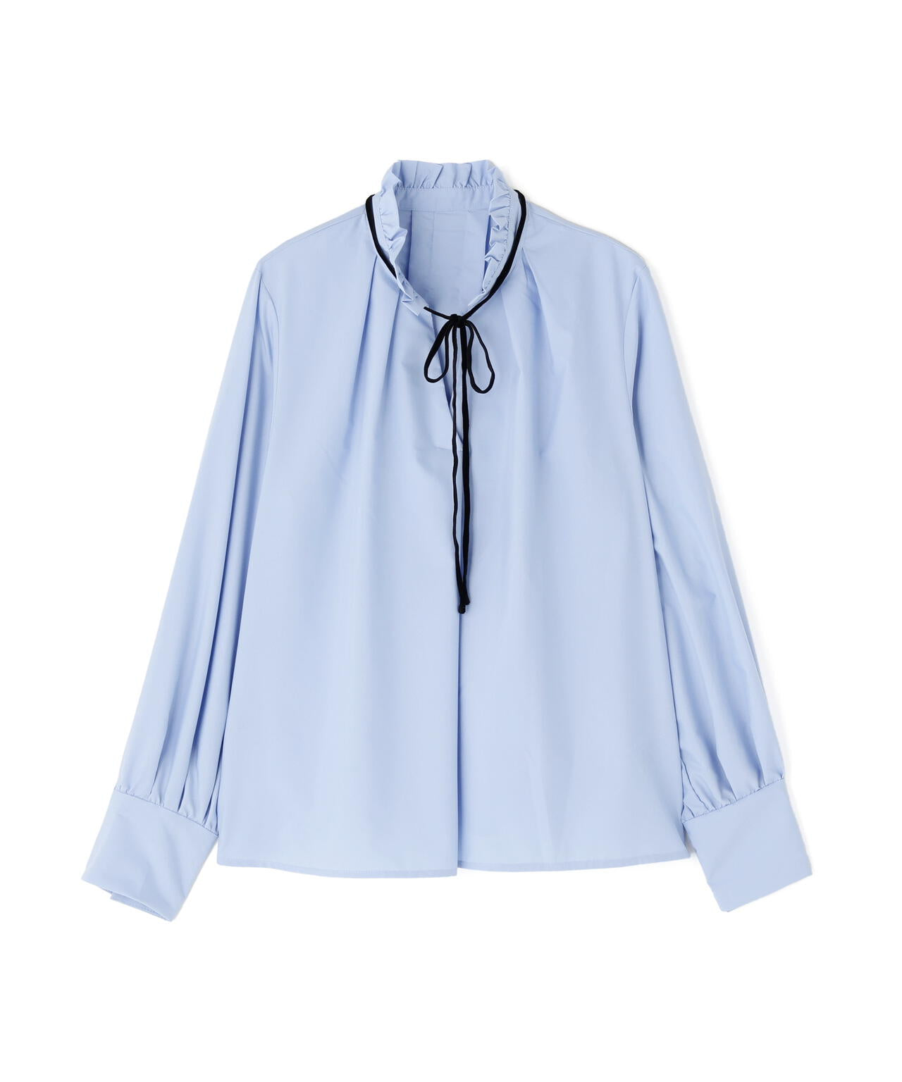 【岸本セシルさん着用】ベロアリボンスキッパーブラウス