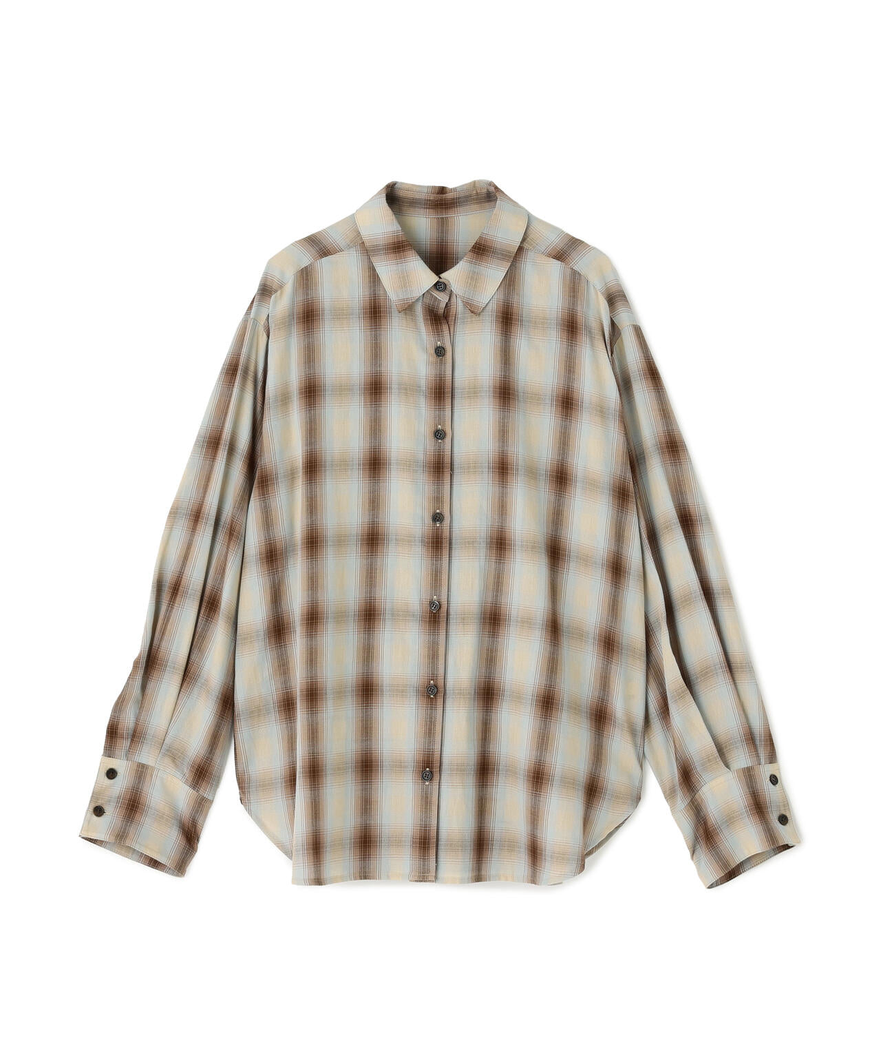 【岸本セシルさん着用】チェックオーバーシャツ