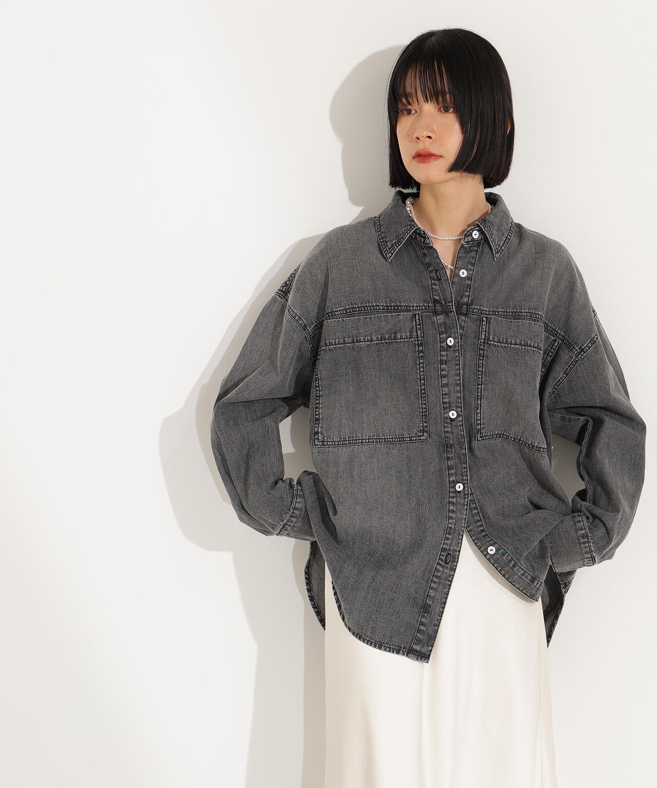デニムオーバーシャツ