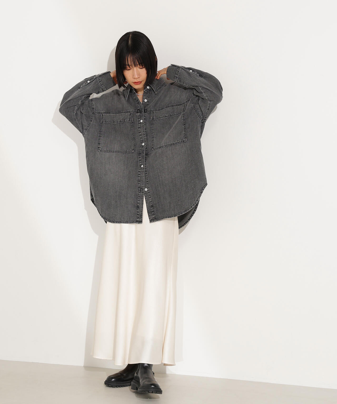 デニムオーバーシャツ