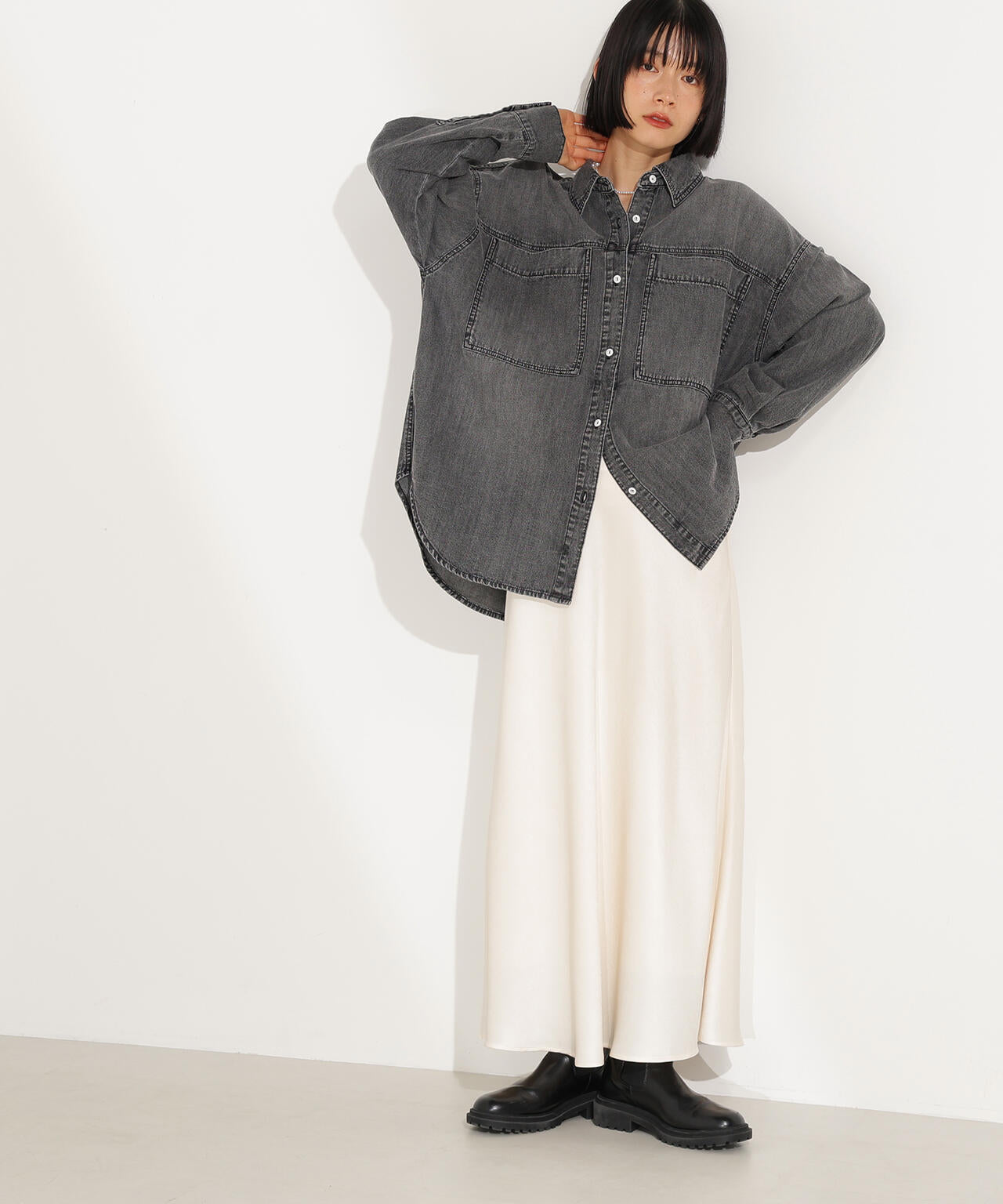 デニムオーバーシャツ
