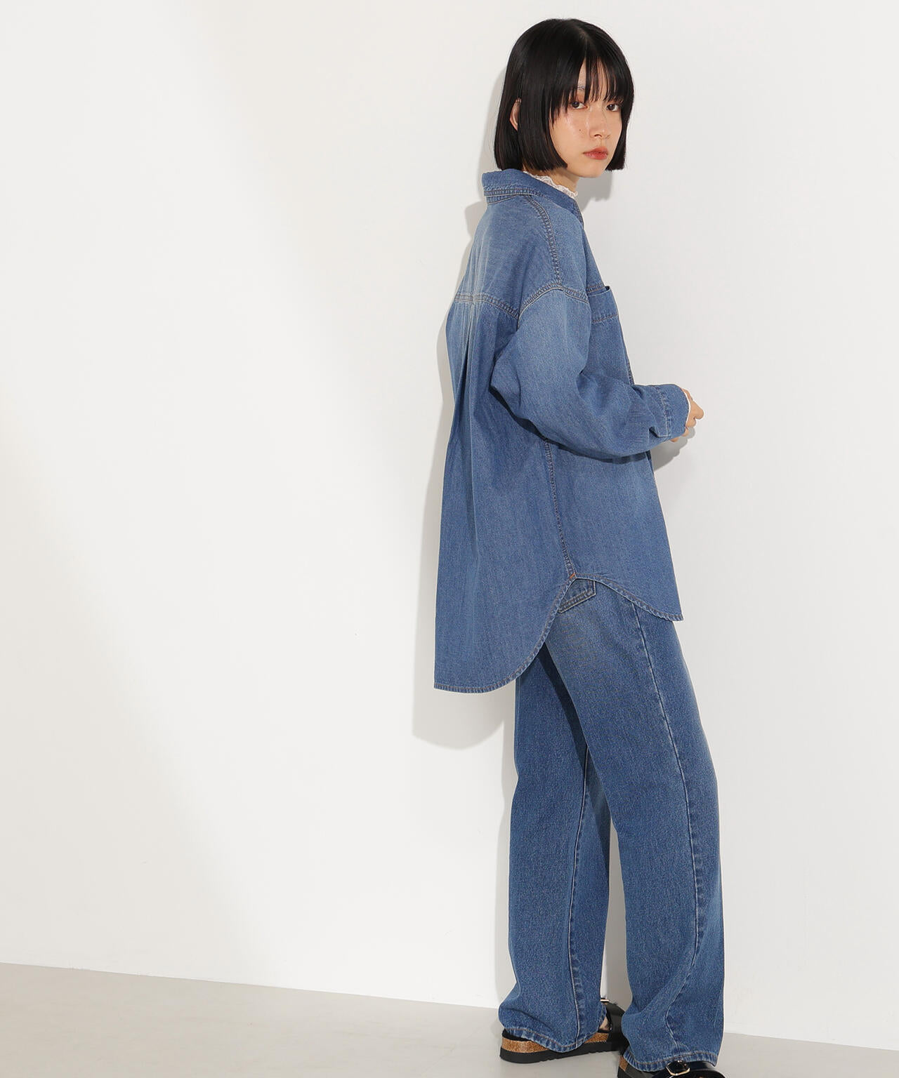 デニムオーバーシャツ
