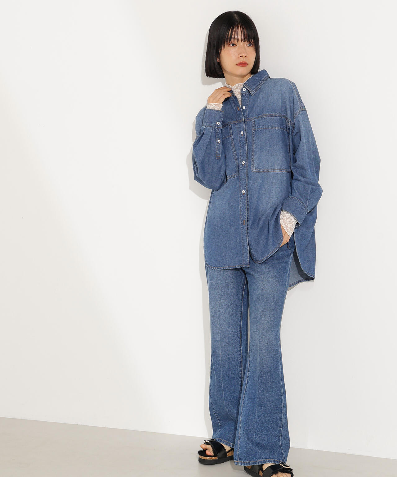 デニムオーバーシャツ