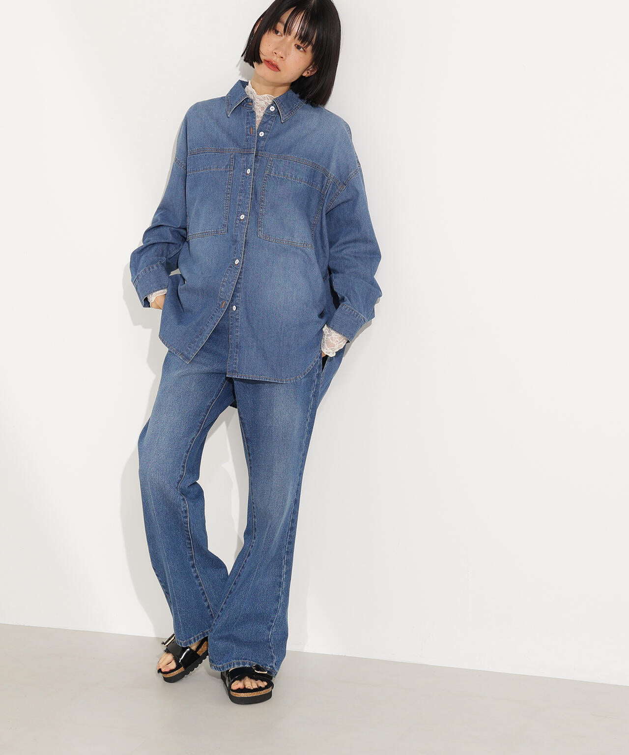 デニムオーバーシャツ