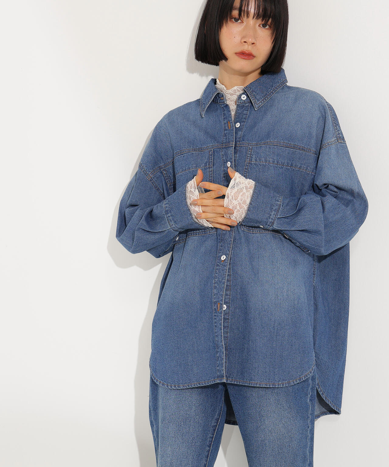 デニムオーバーシャツ