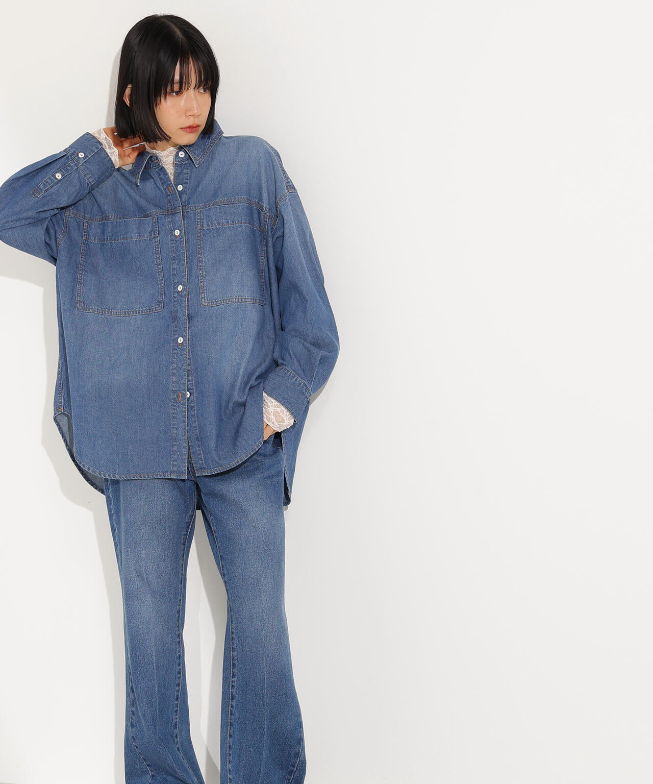 デニムオーバーシャツ