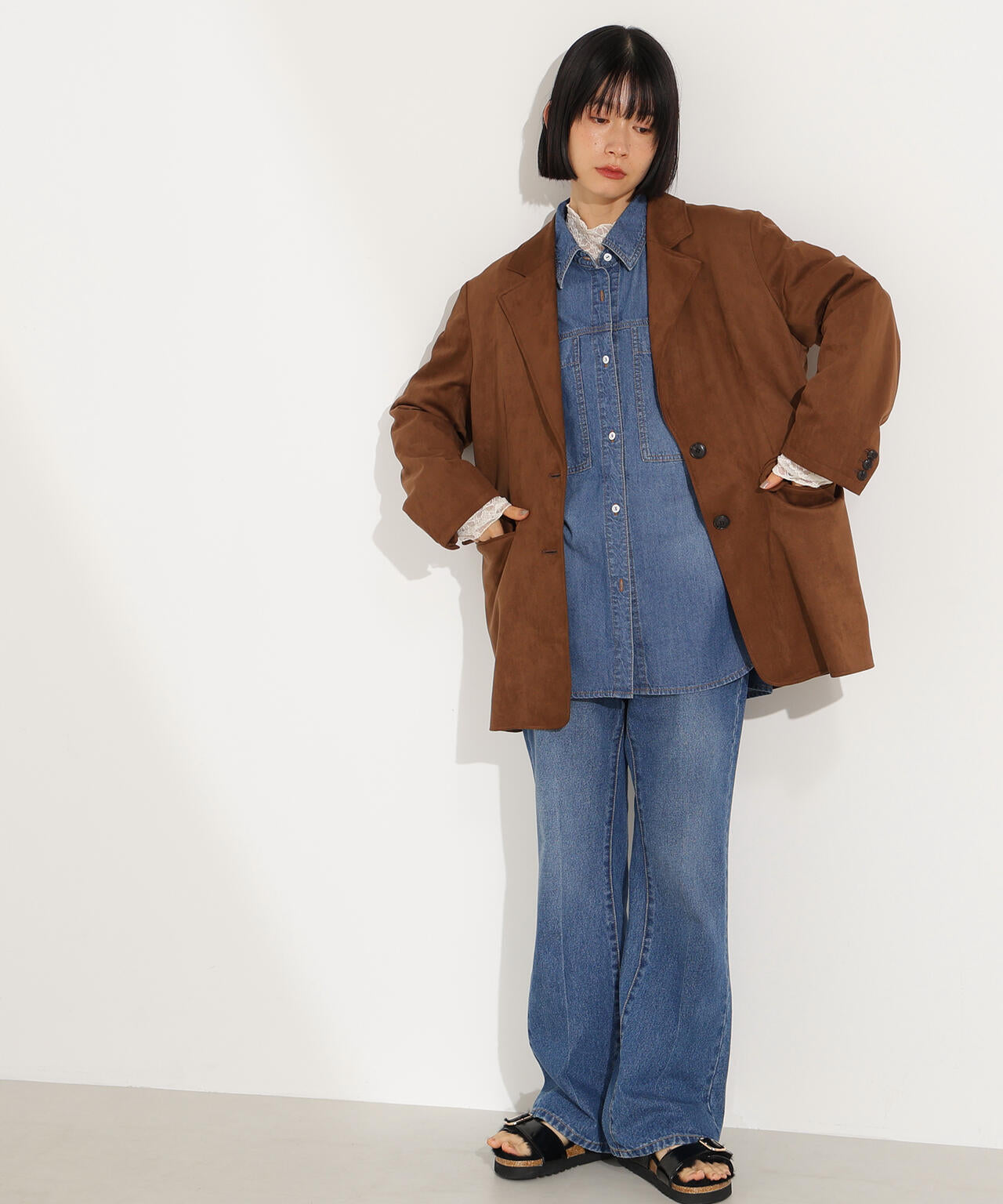 デニムオーバーシャツ