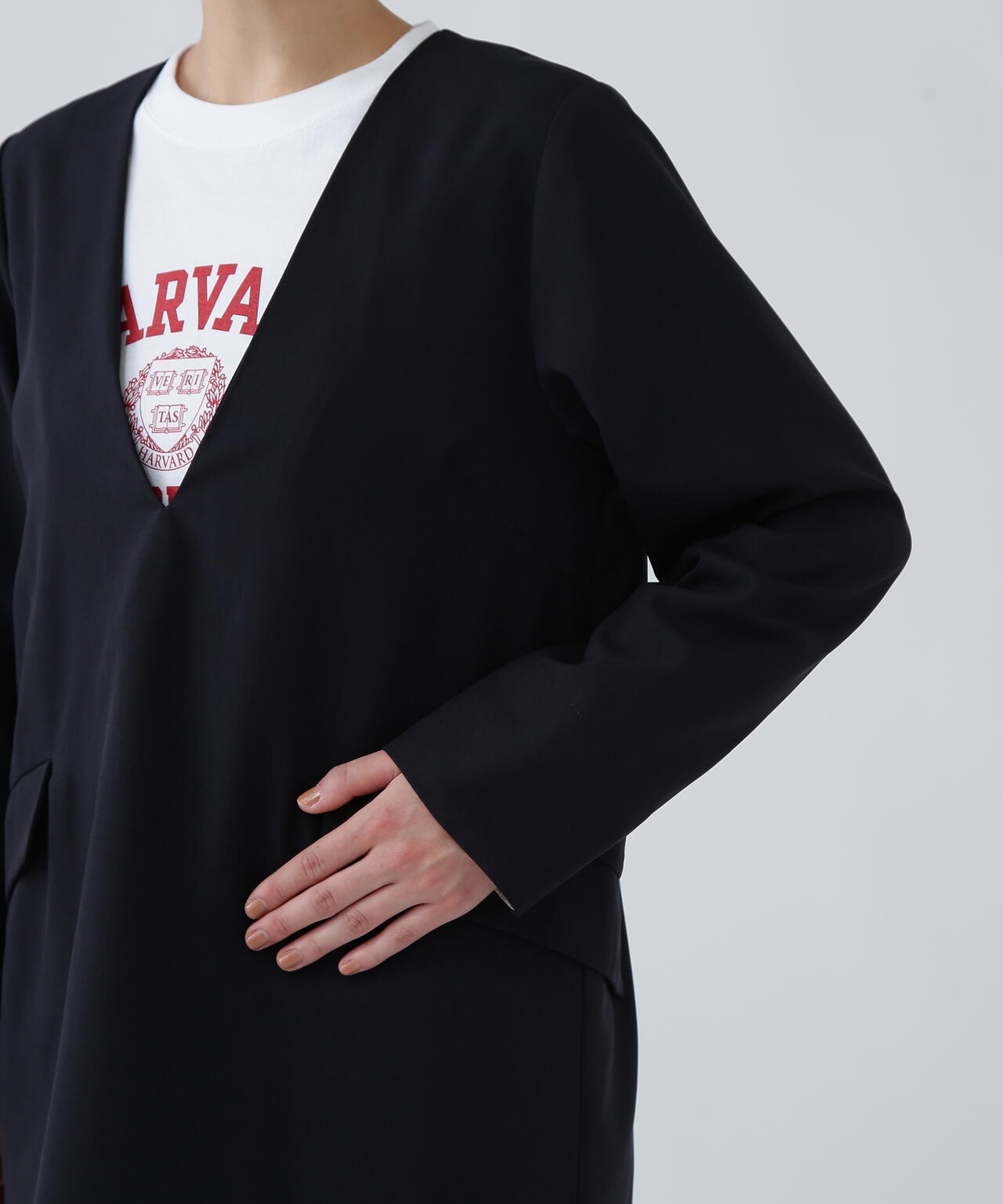 【365ユーティリティー】洗えてシワになりづらいジャケットみたいなブラウスセットアップ ブラウス