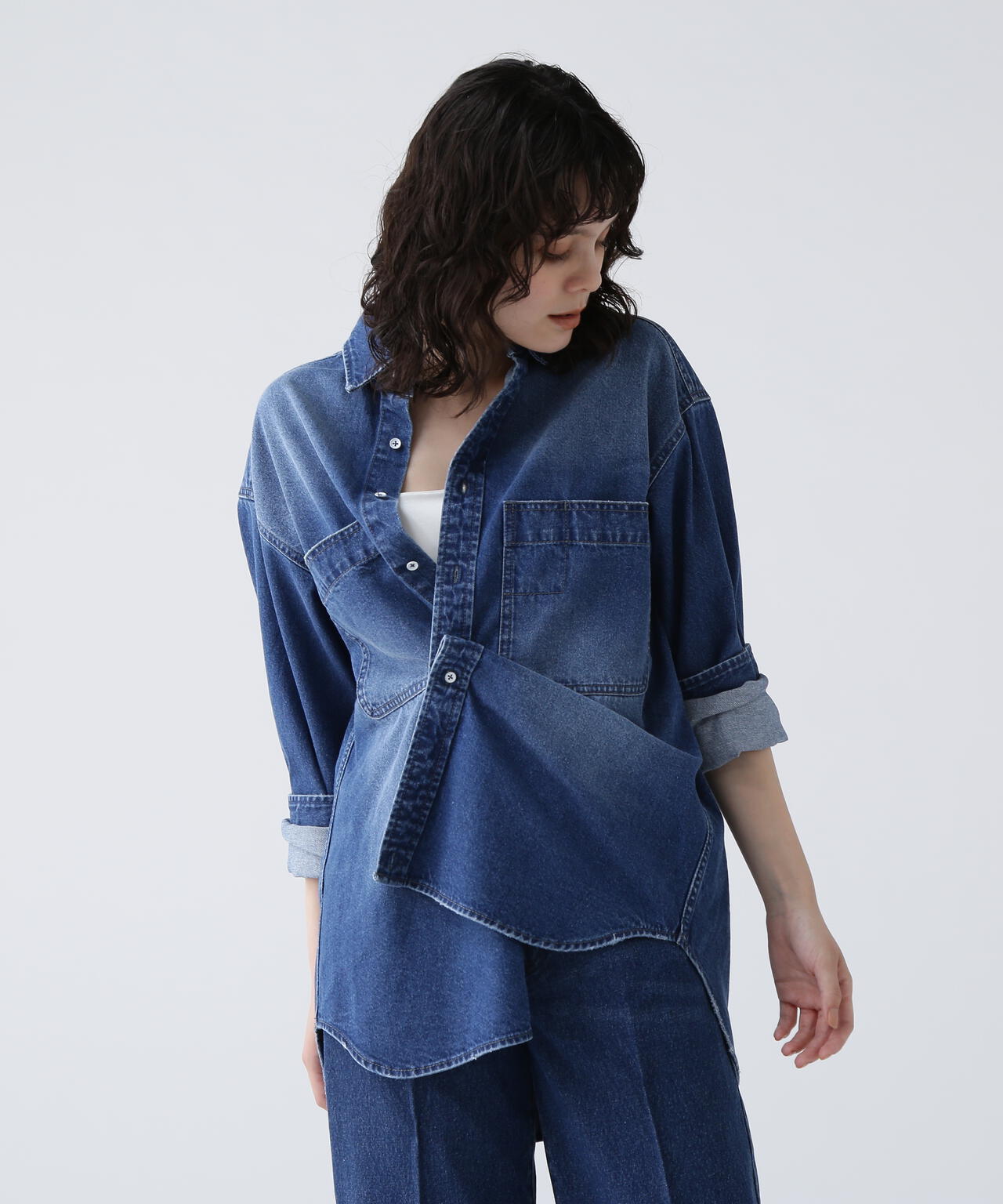 【365ユーティリティー】デニムBIGシャツ