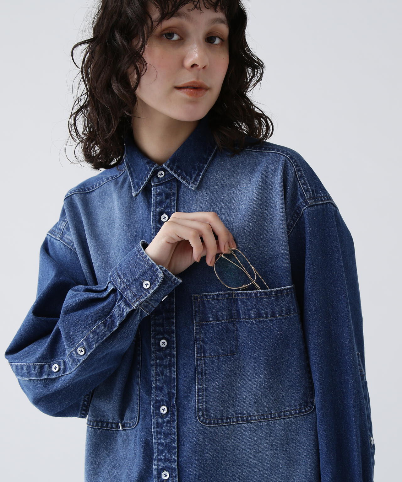 【365ユーティリティー】デニムBIGシャツ