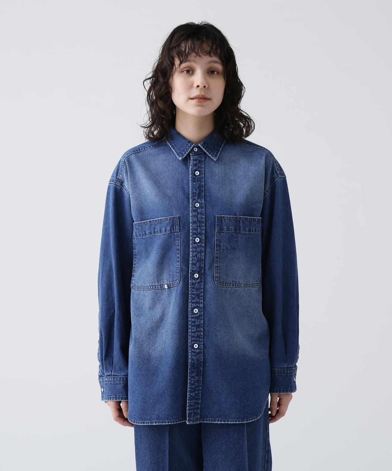 【365ユーティリティー】デニムBIGシャツ
