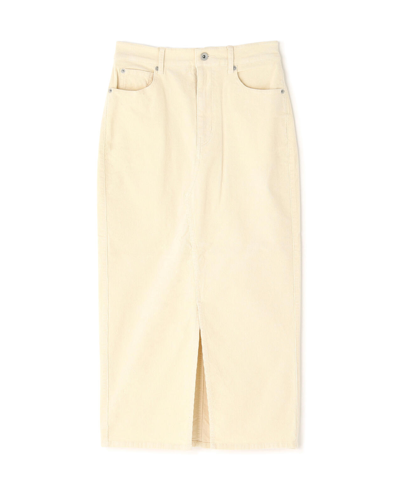 コーデュロイスリットスカート