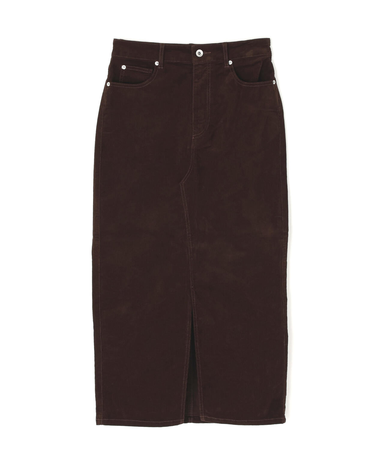 コーデュロイスリットスカート