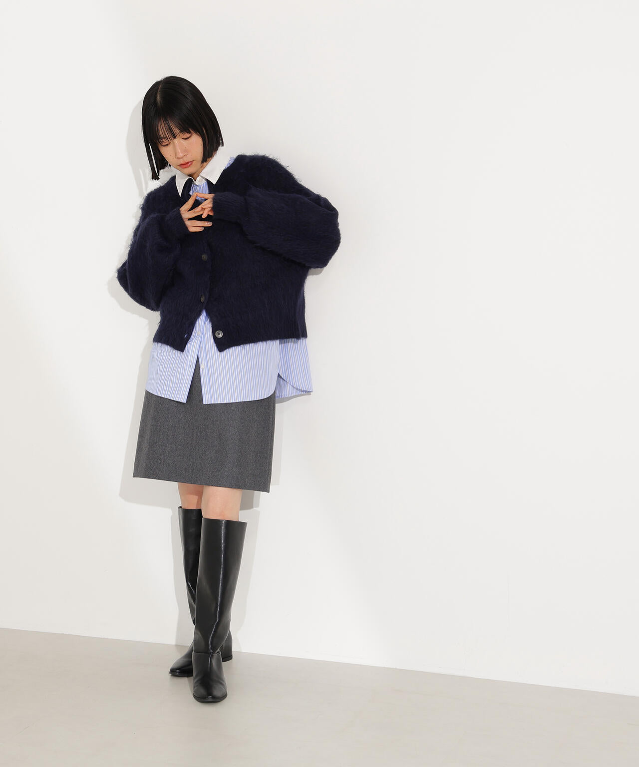 【岸本セシルさん着用】フラノミニスカート