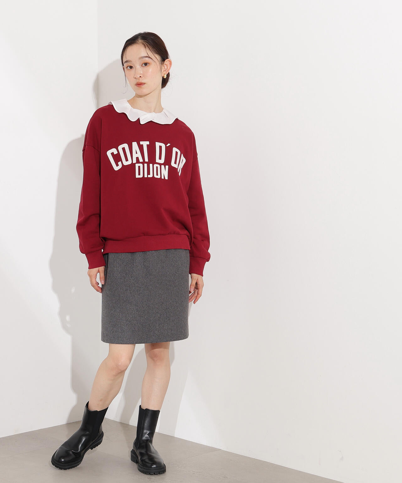 【岸本セシルさん着用】フラノミニスカート