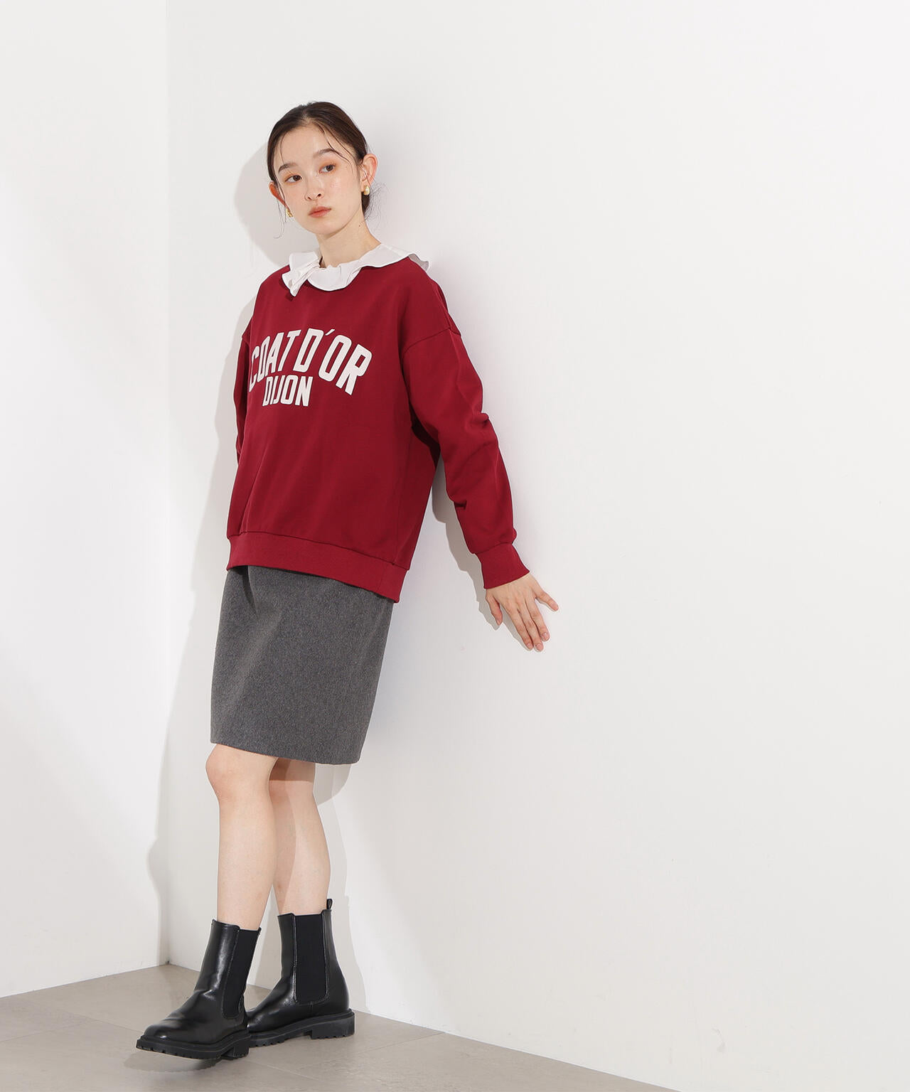 【岸本セシルさん着用】フラノミニスカート