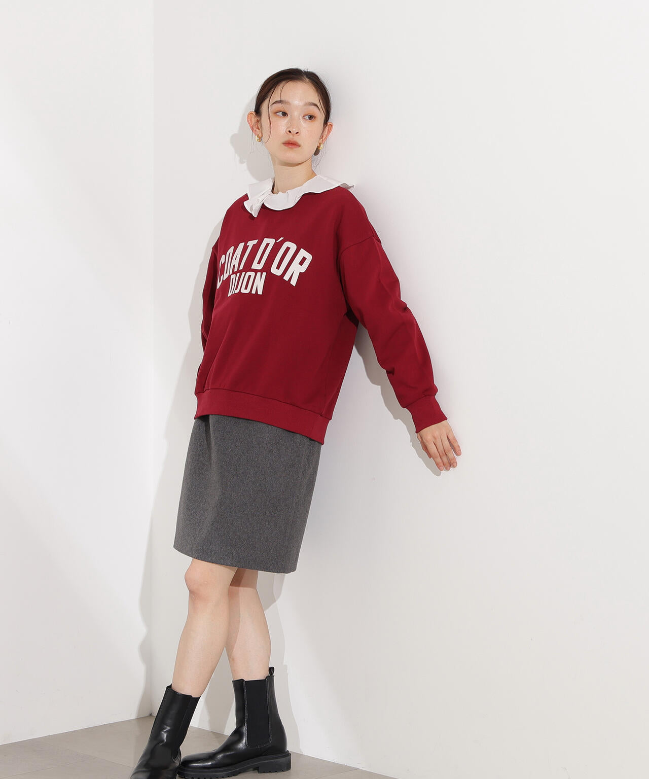 【岸本セシルさん着用】フラノミニスカート