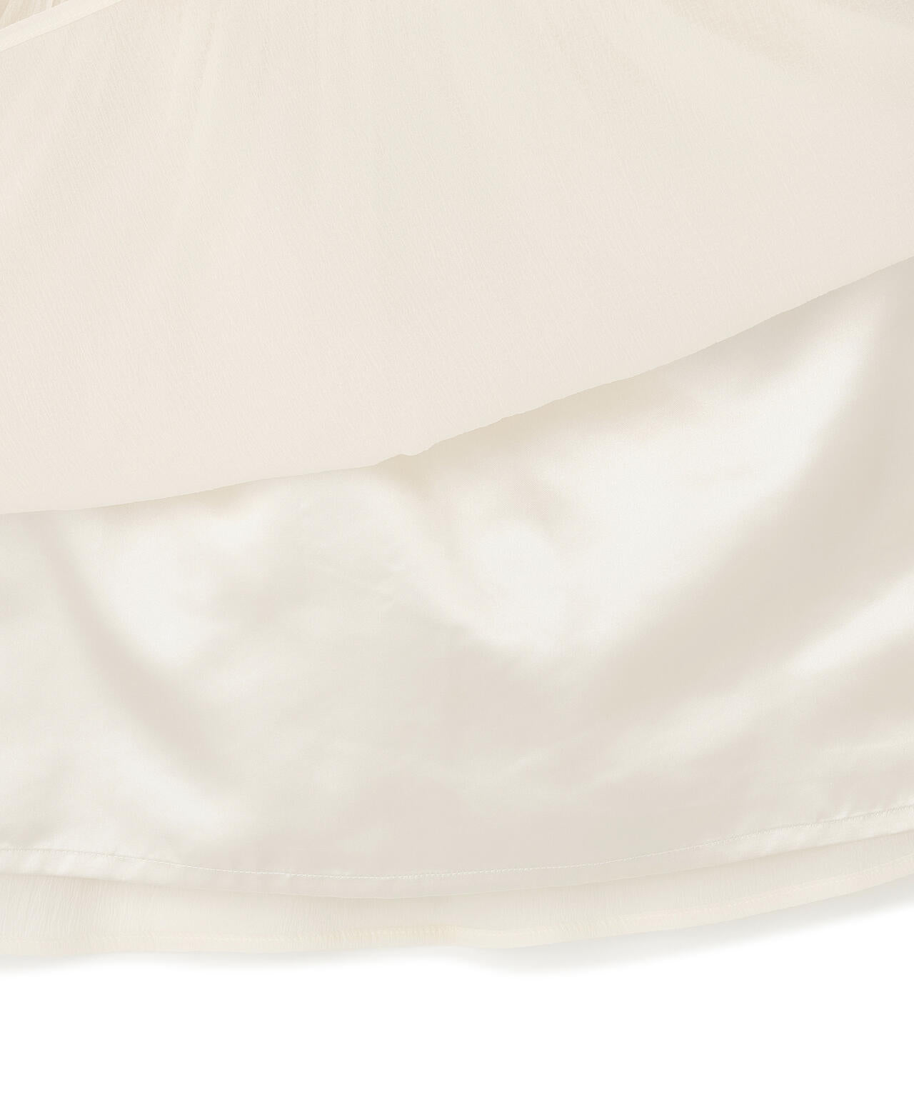 オーガンジーティアードスカート