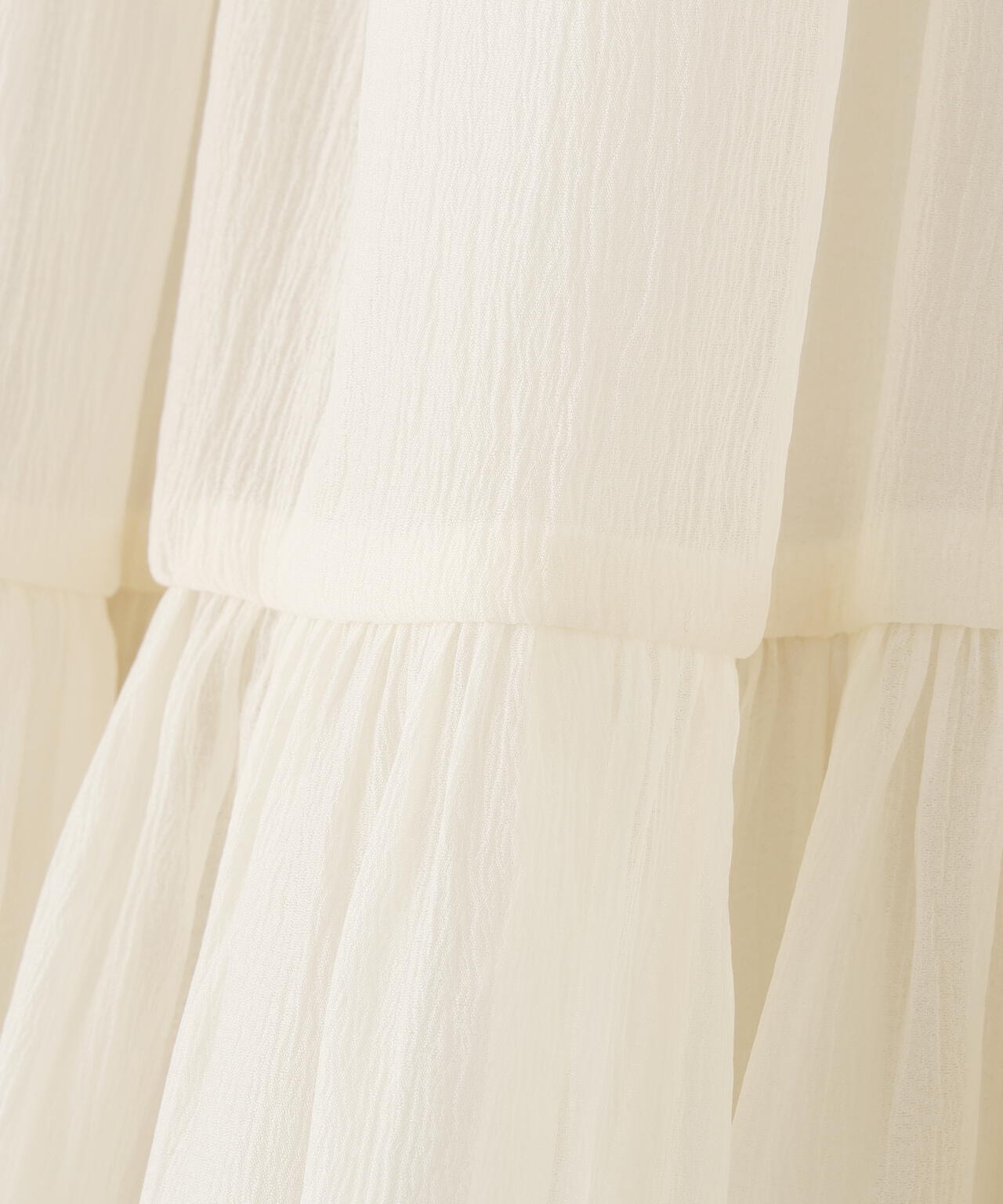 オーガンジーティアードスカート