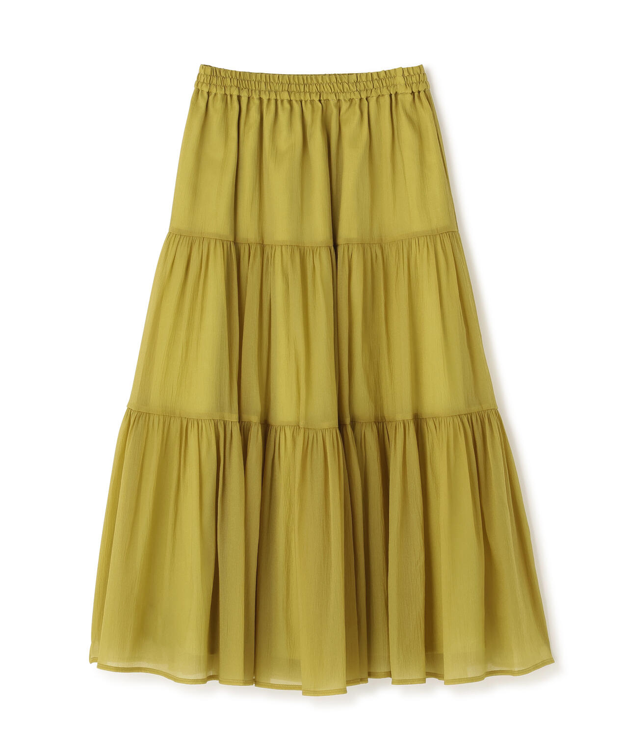 オーガンジーティアードスカート