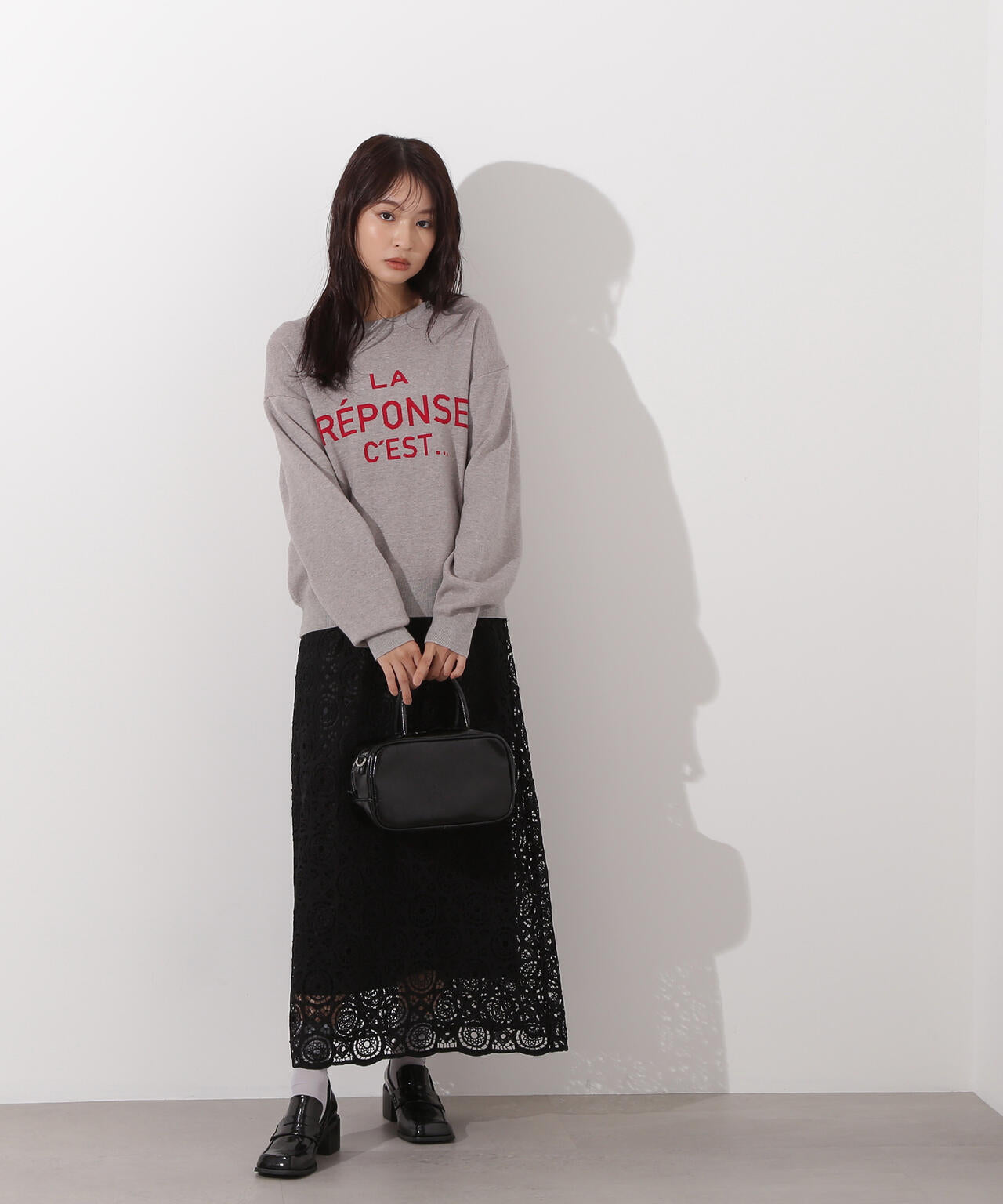 【岸本セシルさん着用】ヴィンテージライクレーススカート