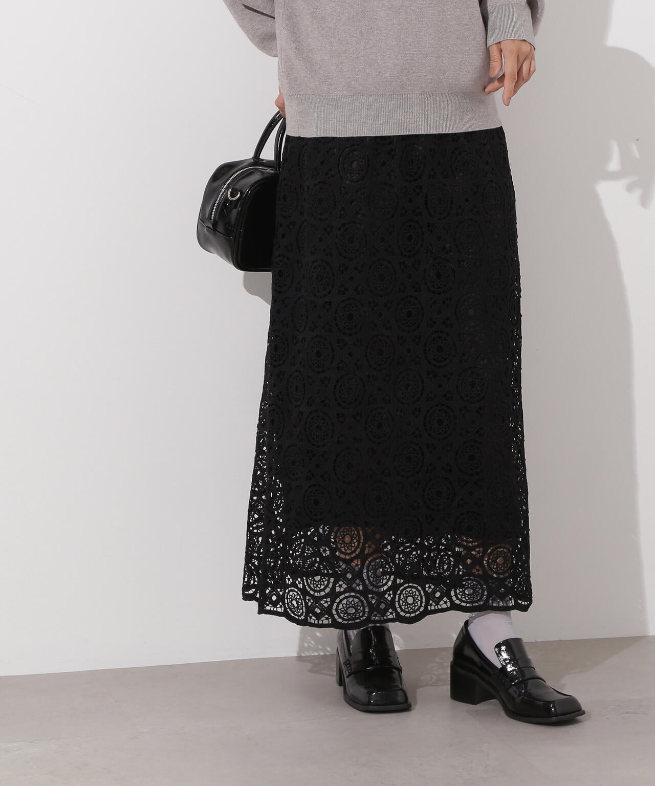 【岸本セシルさん着用】ヴィンテージライクレーススカート