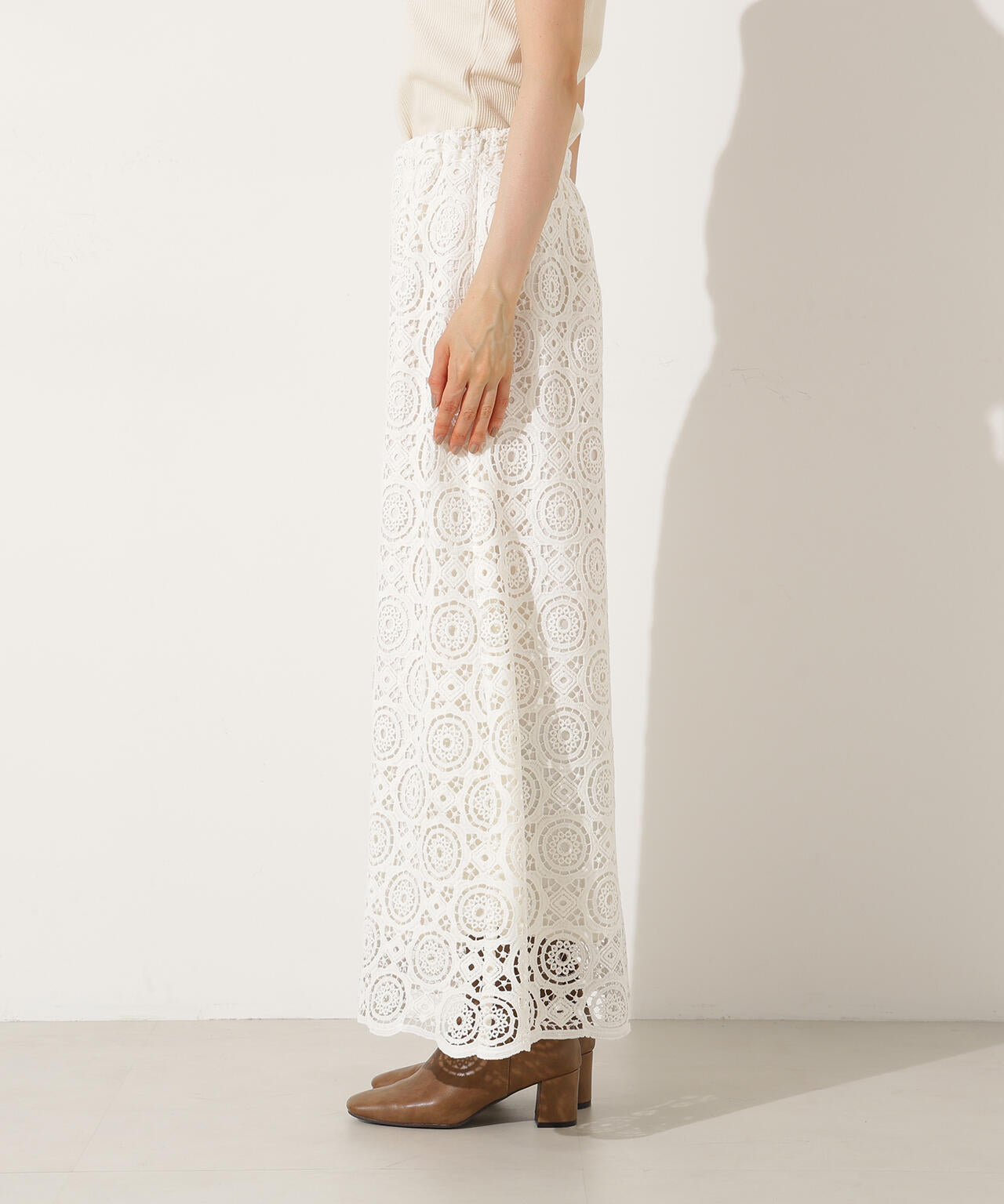 【岸本セシルさん着用】ヴィンテージライクレーススカート