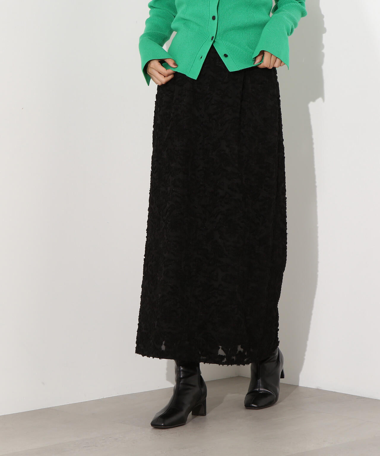 カットジャガードナロースカート