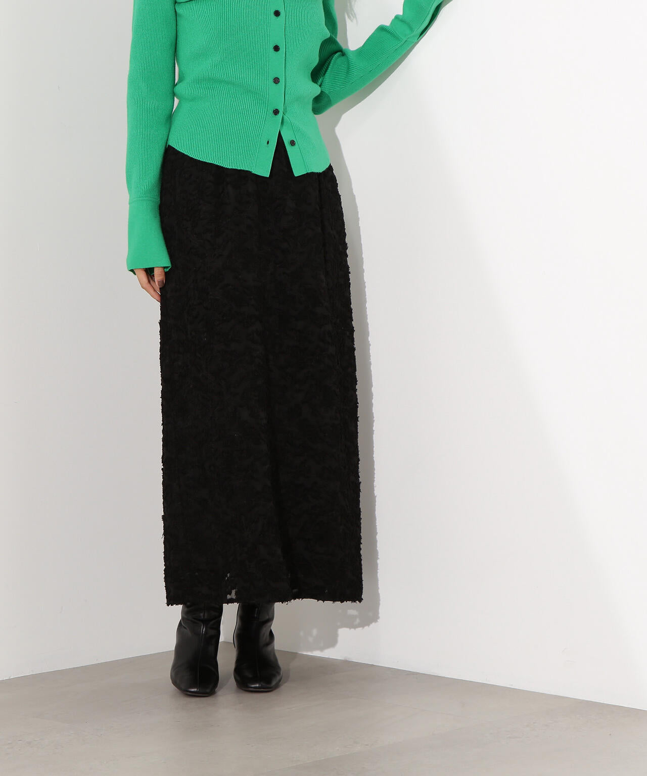 カットジャガードナロースカート