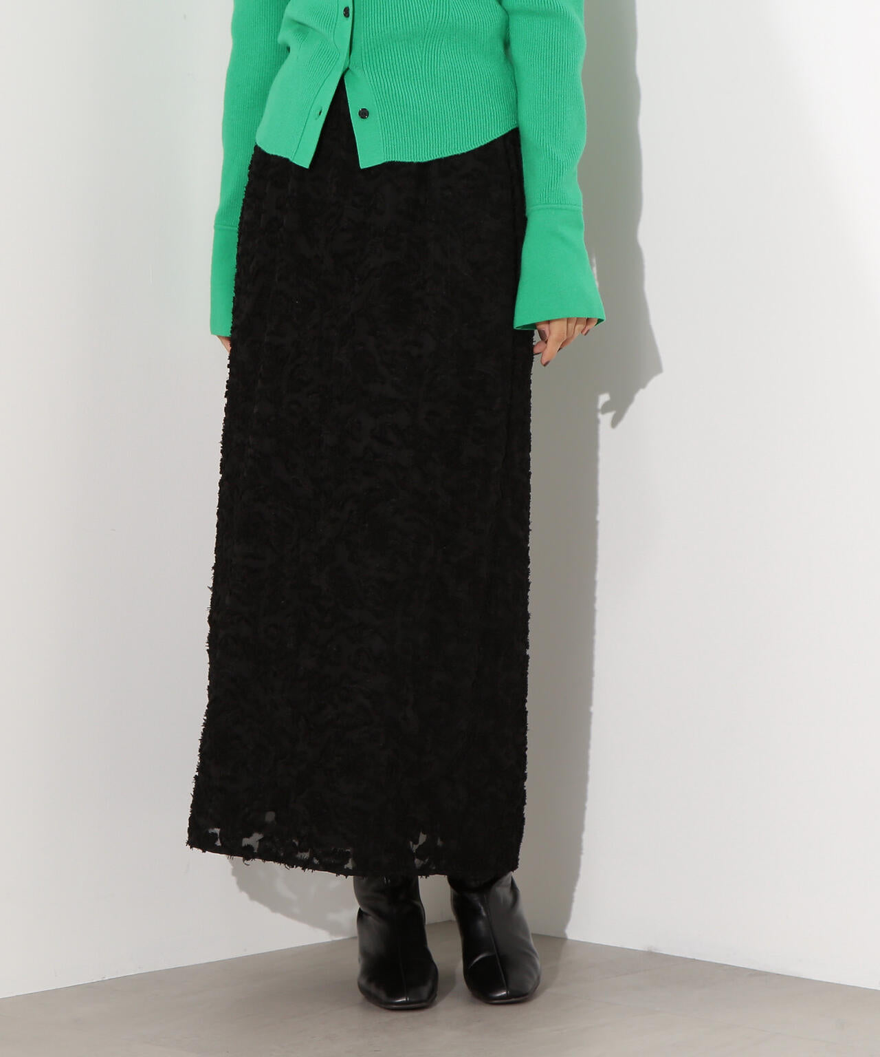 カットジャガードナロースカート