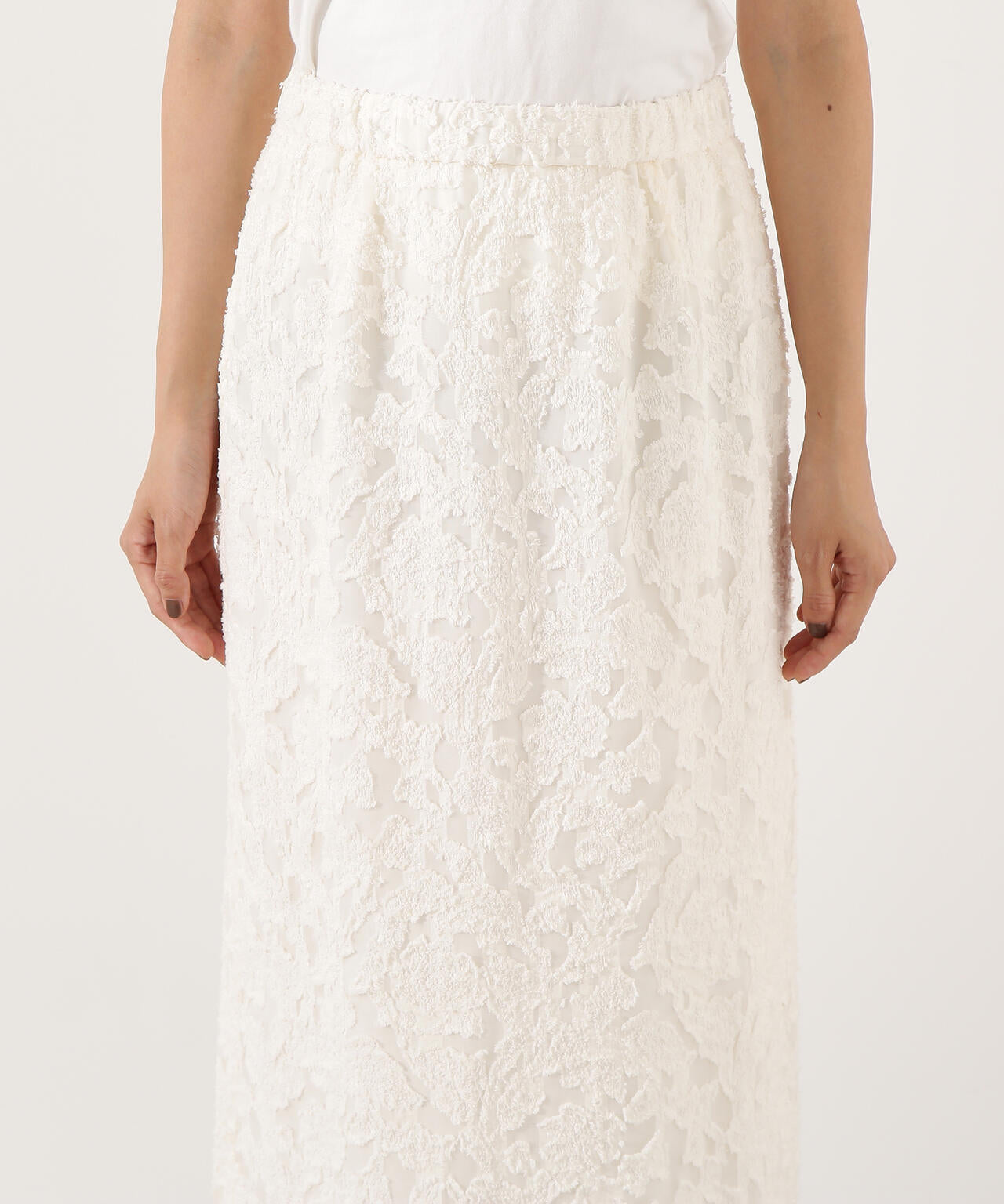 カットジャガードナロースカート